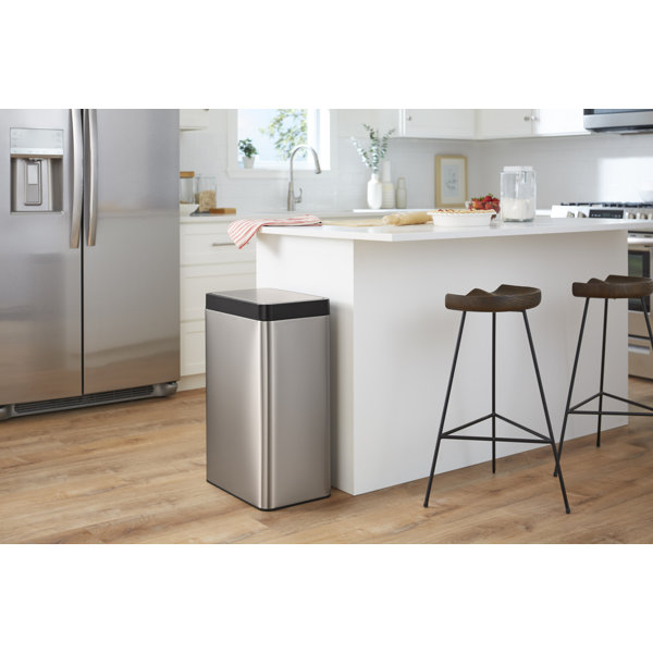 Kohler 13Gallon Touchless Stainless Steel Trash Can Wayfair